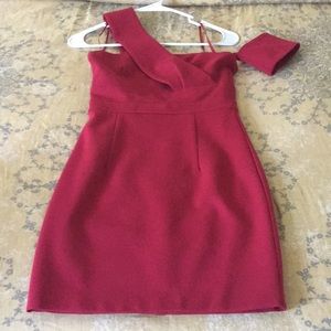 One shoulder cocktail dress